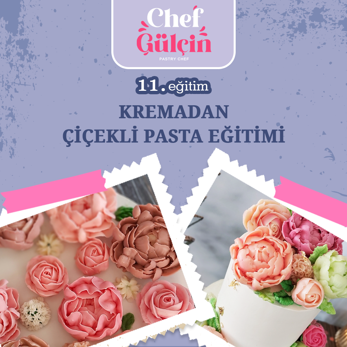 Kremadan Çiçekli Pasta Eğitimi